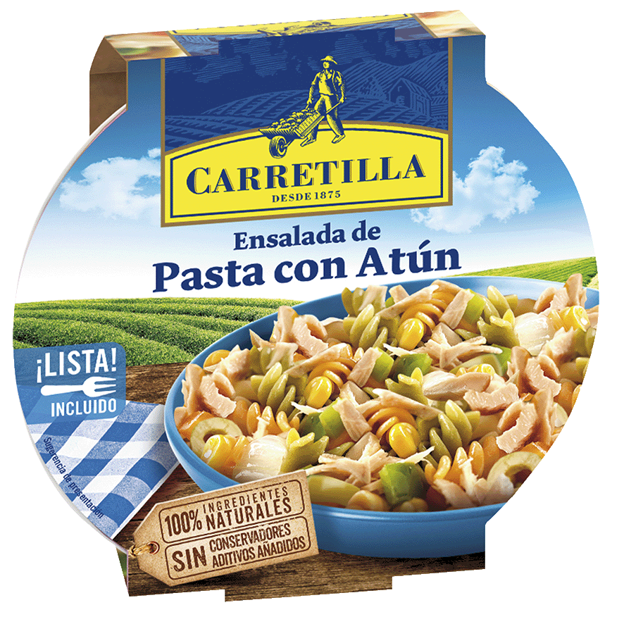 ENSALADA DE PASTA CON AT&Uacute;N 240 G.