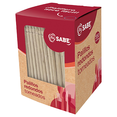 PALILLOS REDONDOS TORNEADOS 550 UDS.