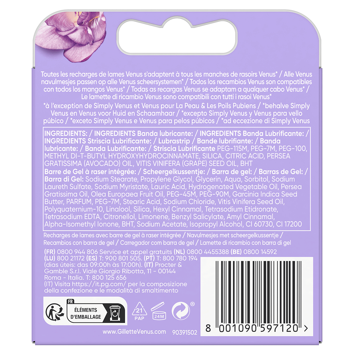 RECAMBIO VENUS BREEZE 4 UDS.