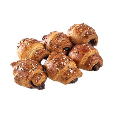 MINI CROISSANT DE CHOCOLATE 34 G. PACK 6