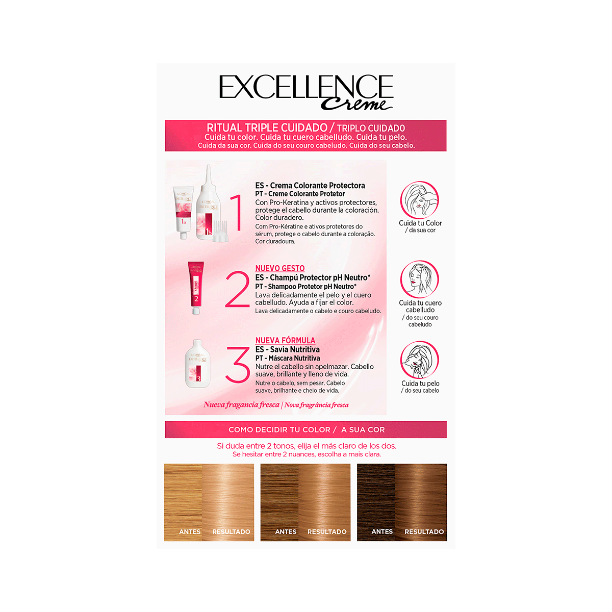 TINTE EXCELLENCE 8 RUBIO CLARO 120 ML.