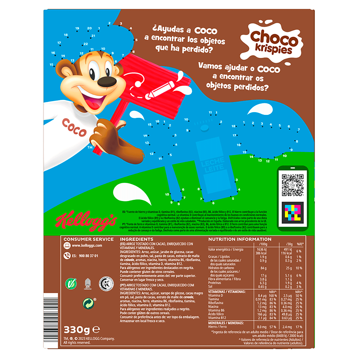 CEREALES CHOCOKRISPIES 330 G.