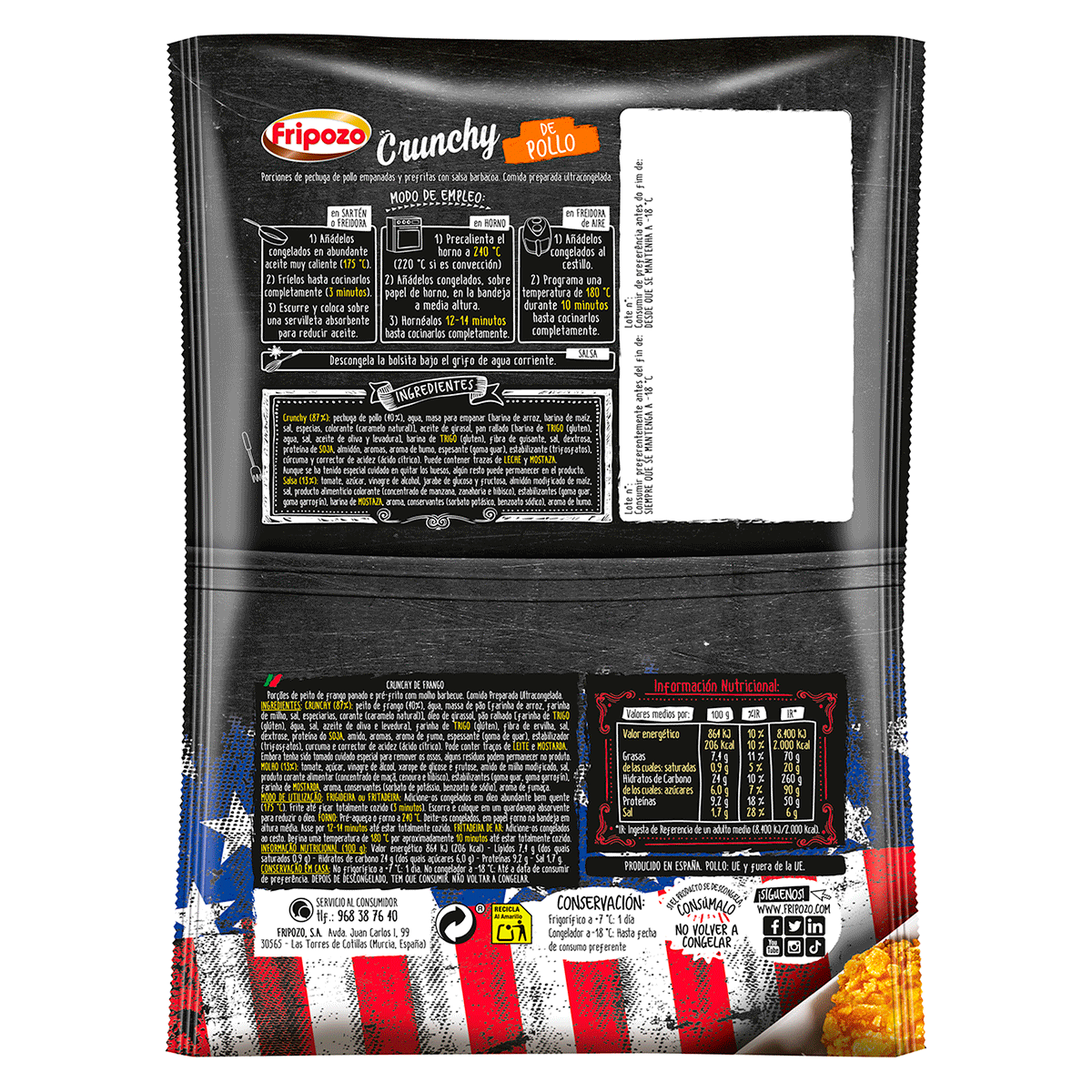 CRUNCHY DE POLLO 300 G.