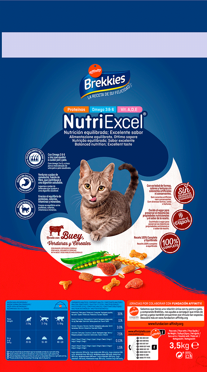 COMIDA PARA GATOS MIX BUEY 3,5 KILOS