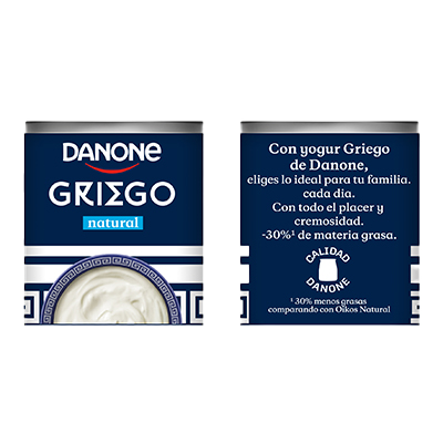 YOGUR GRIEGO NATURAL 110 G. PACK 4