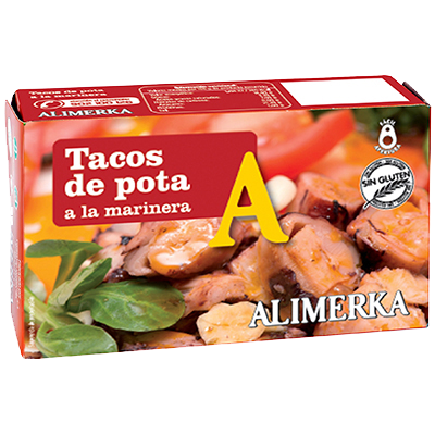 TACOS DE POTA A LA MARINERA 72 G.