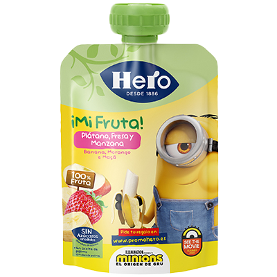 POUCH DE PLATANO Y FRESA 100 G.
