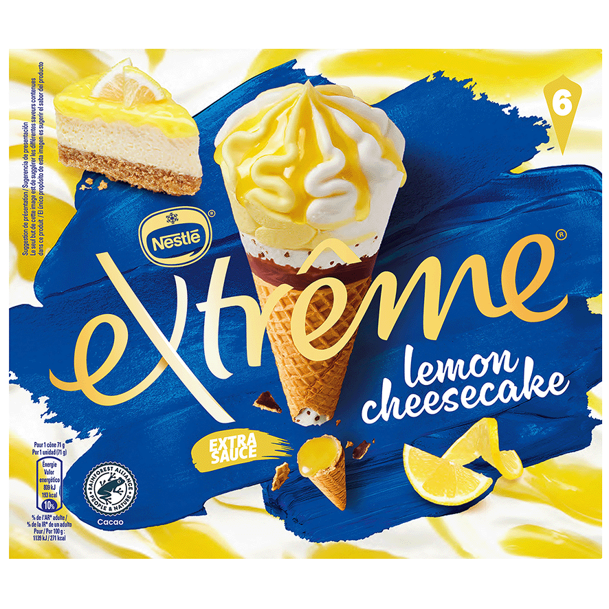 HELADO LEMON CHEESECAKE EXTREME 6 UDS.