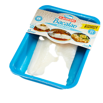 LOMOS DE BACALAO DESALADO 350 G.