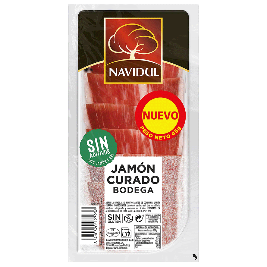 JAM&Oacute;N CURADO 45 G.