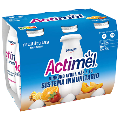 YOGUR CON FRUTAS 100 G. PACK 6