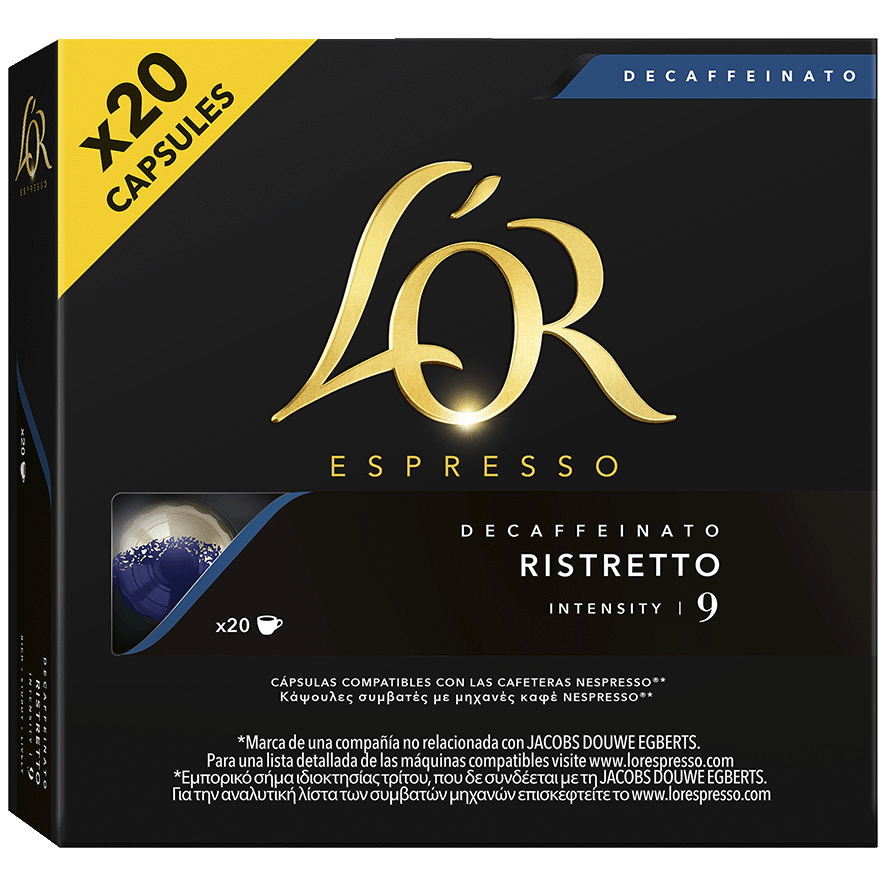 CAF&Eacute; RISTRETTO DESCAFEINADO 20 CAPSULAS