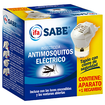 INSECTICIDA ANTIMOSQUITOS EL&Eacute;CTRICO APARATO+RECAMBIO