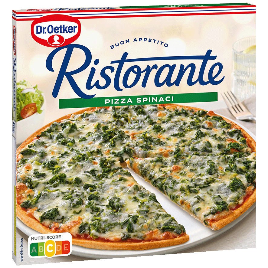 PIZZA RISTORANTE ESPINACAS 390 G.