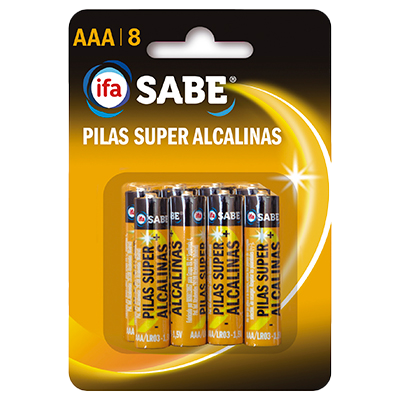 PILAS SUPER ALCALINAS AAA LR03 8 UDS.