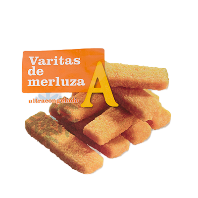 VARITAS DE MERLUZA EMPANADAS 400 G.