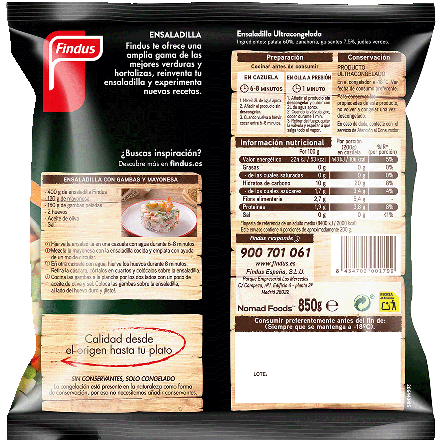 ENSALADILLA 800 G.