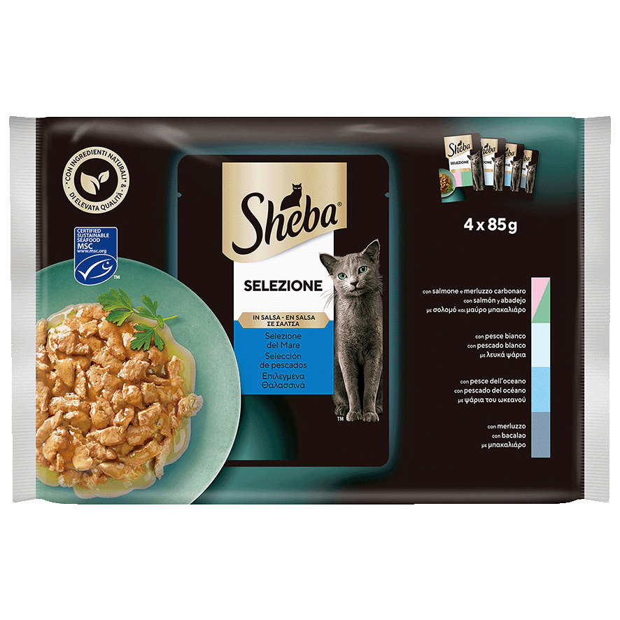 COMIDA DE PESCADO EN GELATINA PARA GATOS 85 G. PACK 4