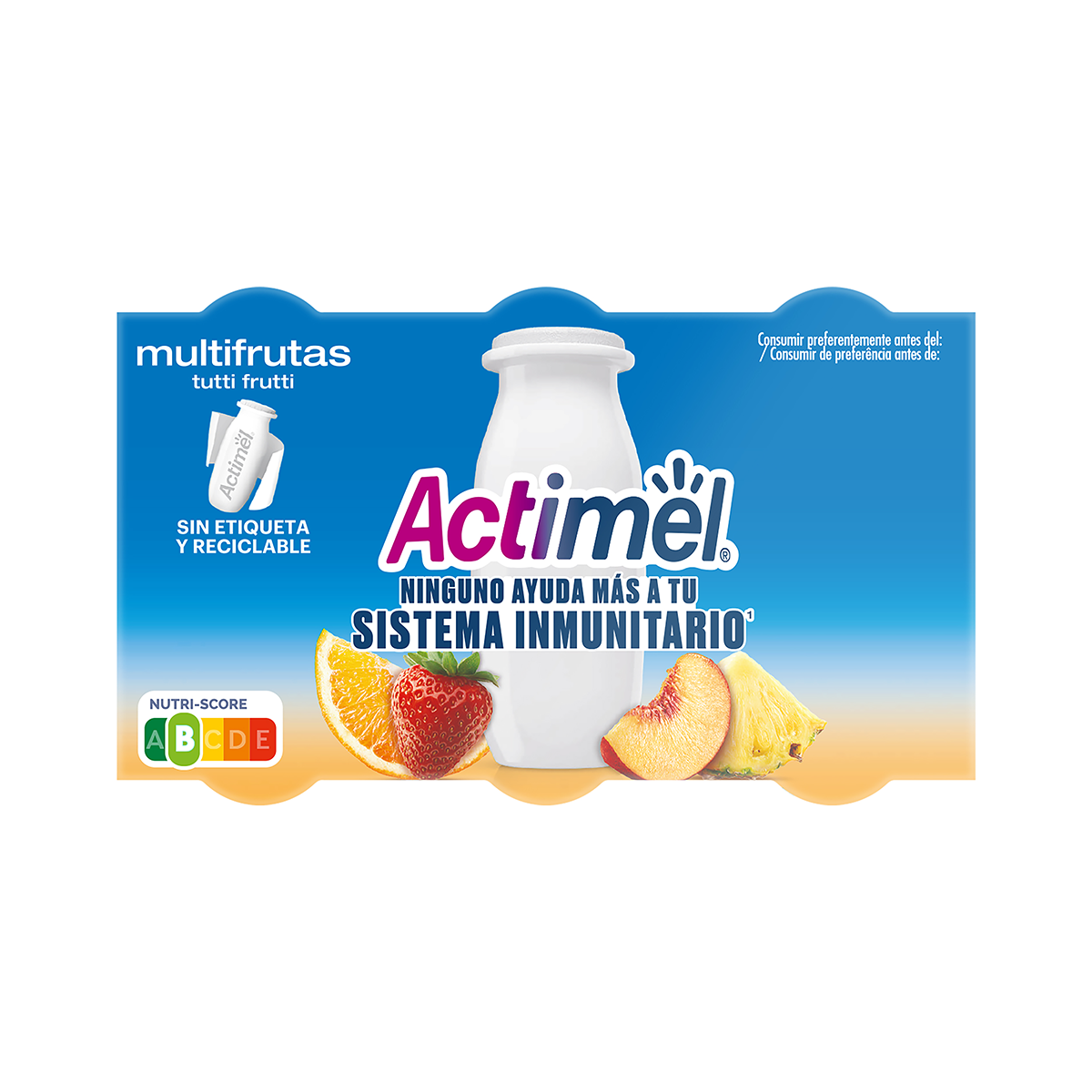 YOGUR CON FRUTAS 100 G. PACK 6