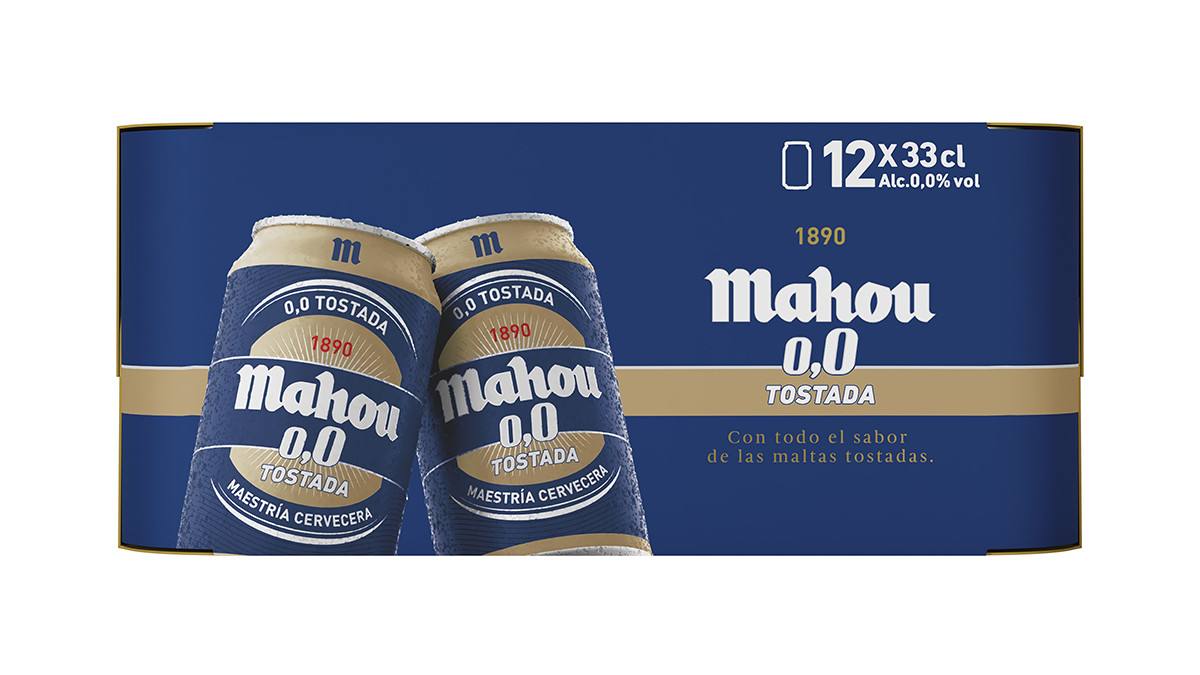 CERVEZA 0,0 TOSTADA 33 CL. PACK 12