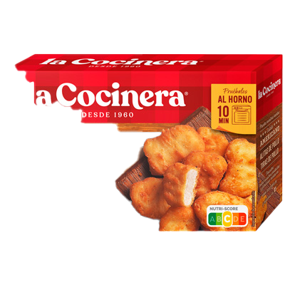 NUGGETS DE POLLO REBOZADO FINO 400 GRS.