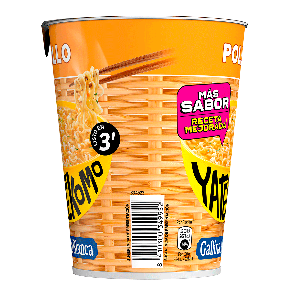 YATEKOMO DE POLLO 60 GRS.