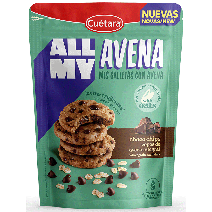 GALLETAS CHO CHIPS ALL MY AVENA 160 G.