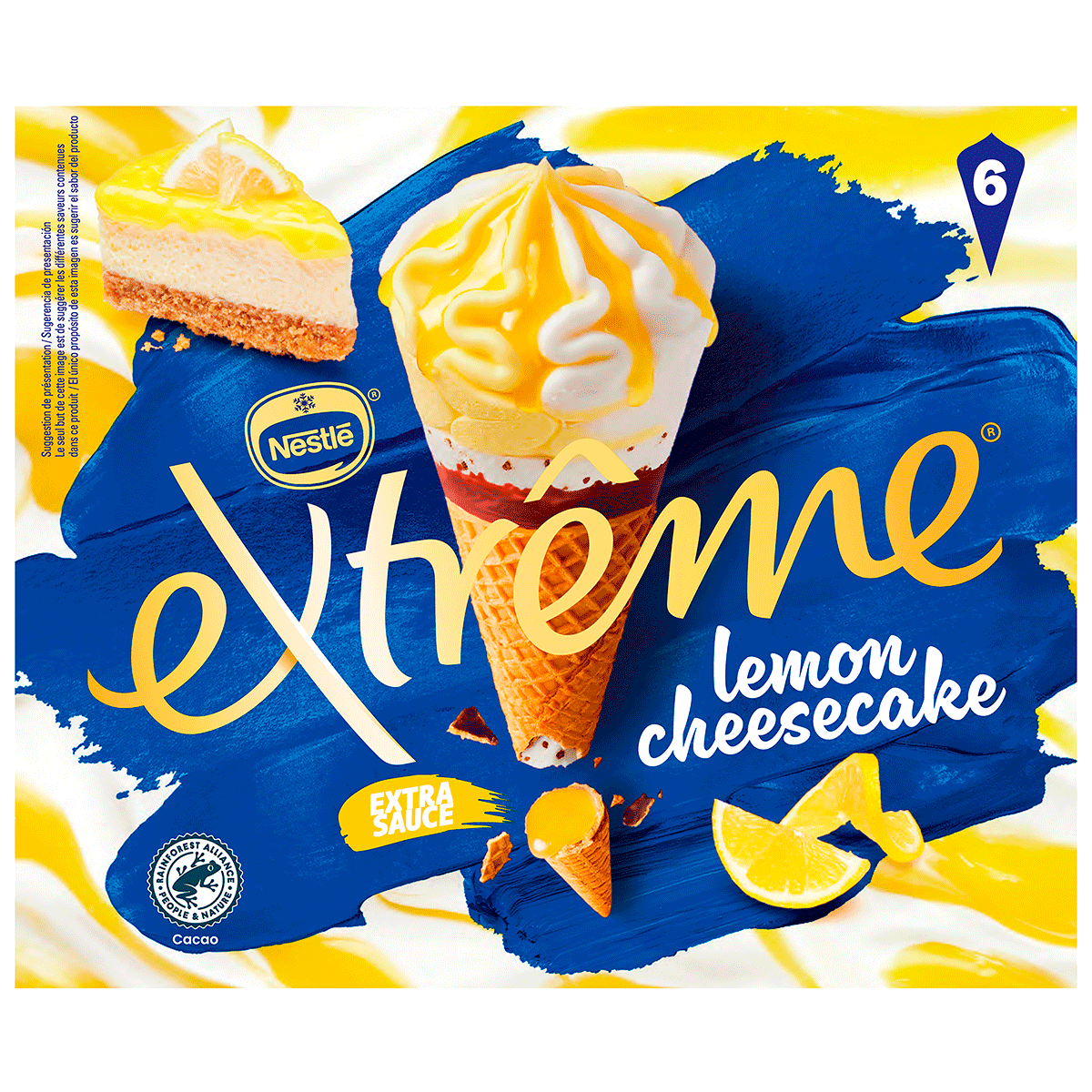 HELADO LEMON CHEESECAKE EXTREME 6 UDS.