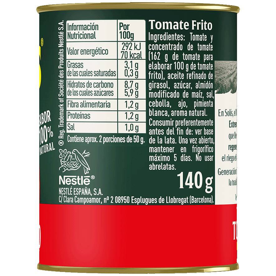 TOMATE FRITO 140 GRS.