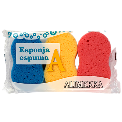 ESPONJA DE BA&Ntilde;O 3 UDS.