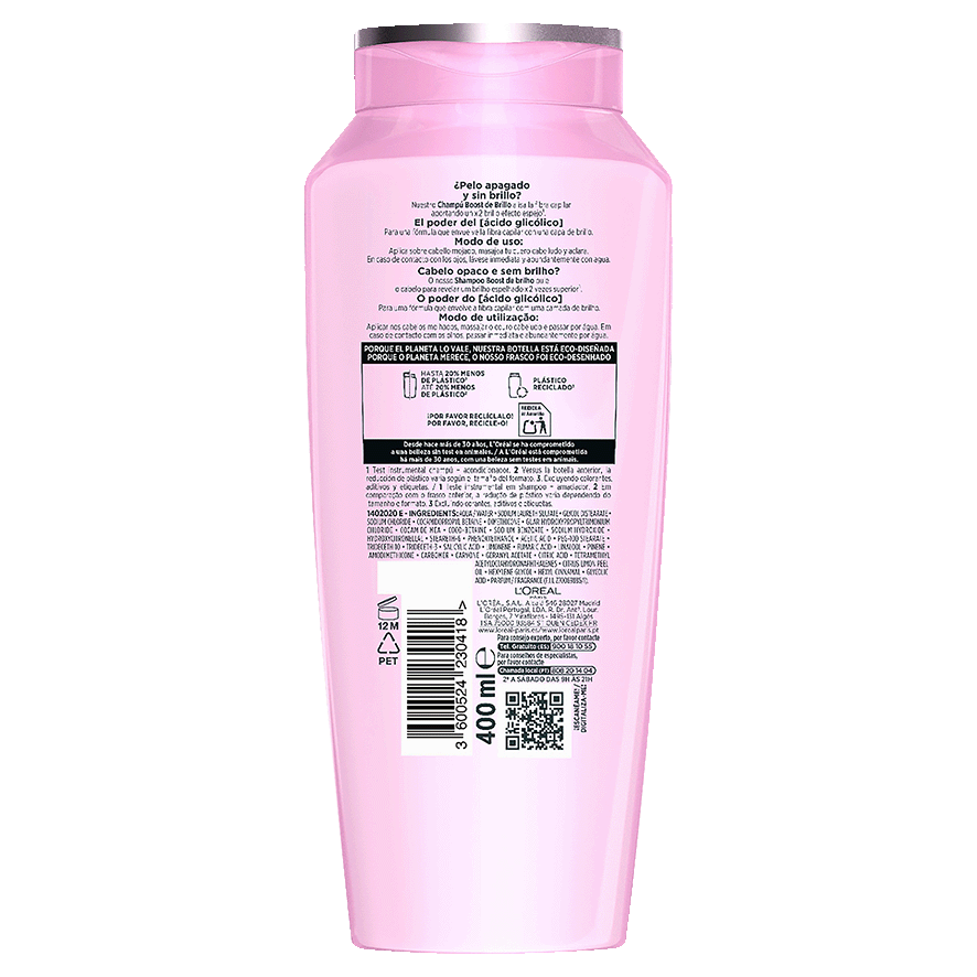 CHAMP&Uacute; GLYCOLIC GLOSS 400 ML.