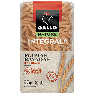 PLUMAS RAYADAS INTEGRALES 450 G.