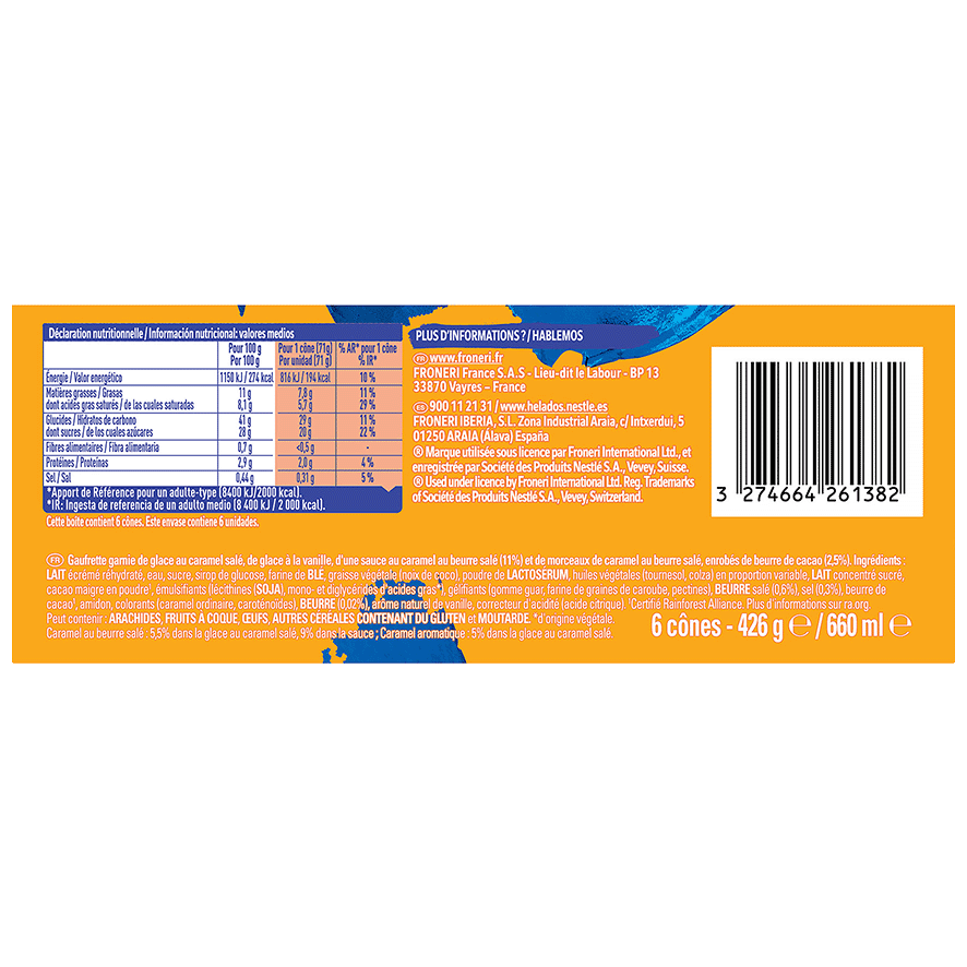 HELADO SALTED CARAMEL EXTREME PACK 6
