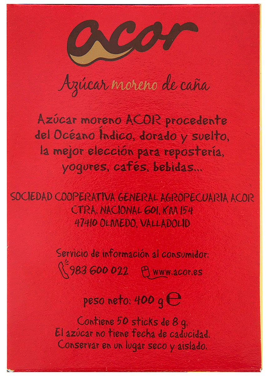 AZ&Uacute;CAR MORENO 50 STICKS