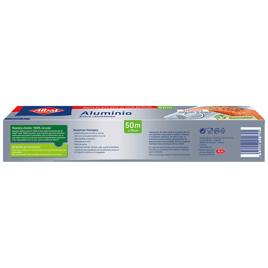 PAPEL DE ALUMINIO 50 METROS