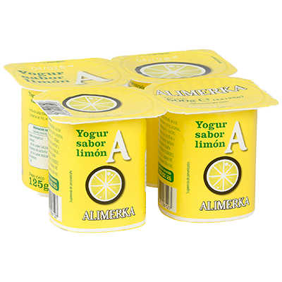 YOGUR DE LIM&Oacute;N 125 G. PACK 4