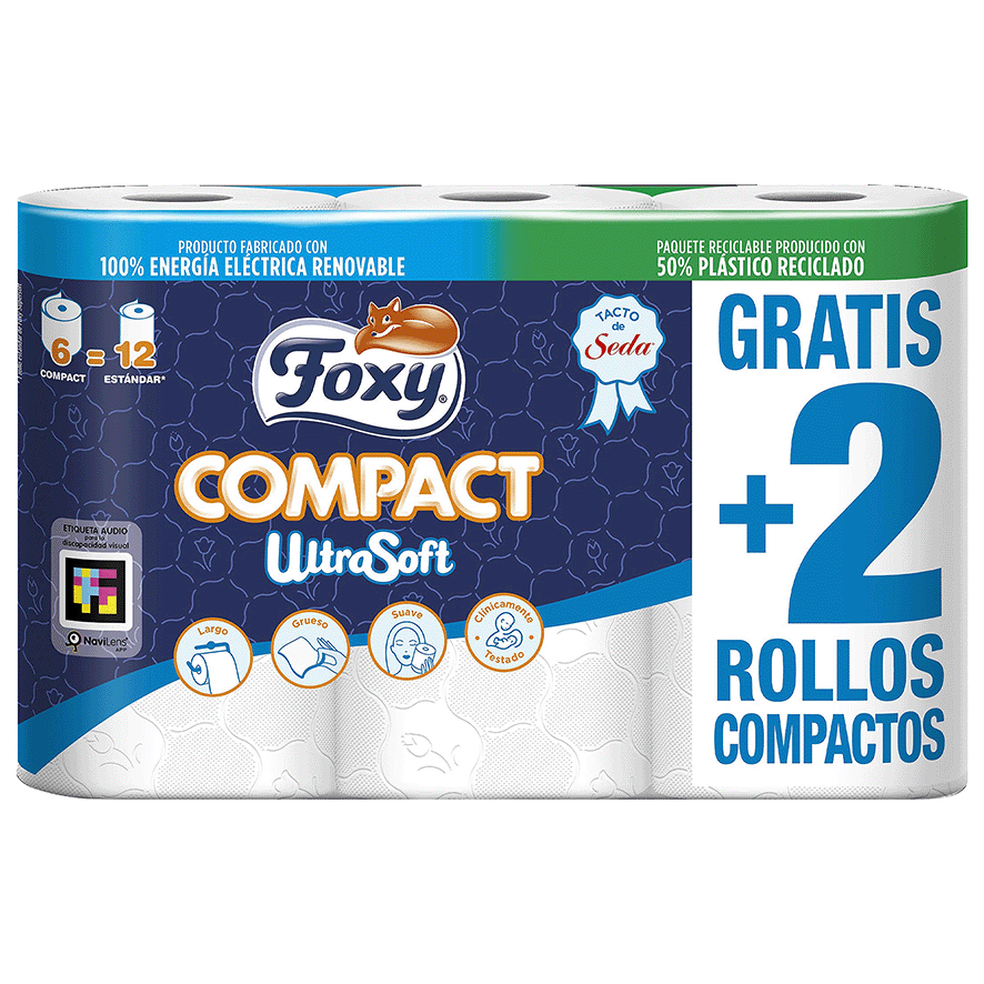 PAPEL HIGI&Eacute;NICO COMPACT ULTRASOFT 4 ROLLOS