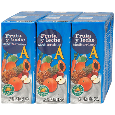 FRUTA+LECHE MEDITERR&Aacute;NEO 20 CL. PACK 6