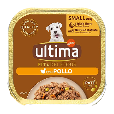 PAT&Eacute; CON POLLO PARA PERROS PEQUE&Ntilde;OS 150 G.