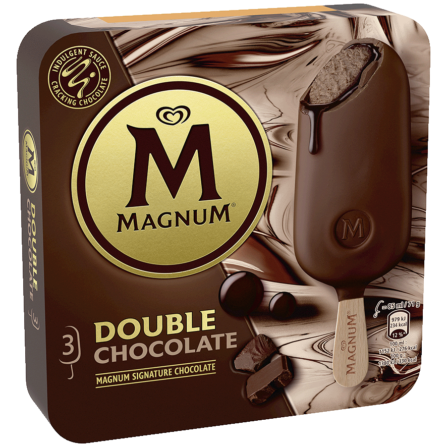 HELADO DOBLE CHOCOLATE 69 G. PACK 3 UDS.