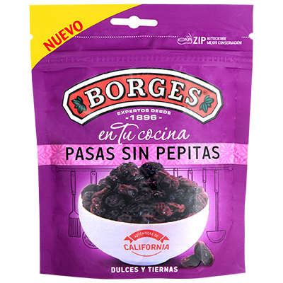 PASAS DE CALIFORNIA SIN PEPITA 150 G.