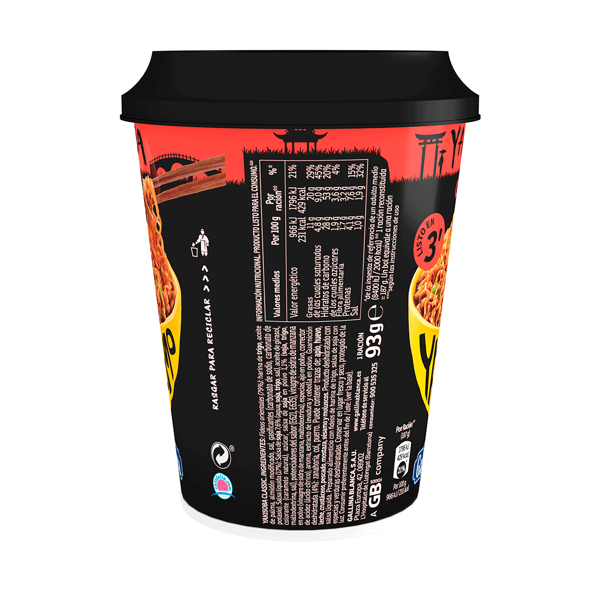 YAKISOBA CL&Aacute;SICO 90 G.