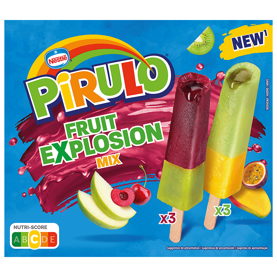 PIRULO FRUIT EXPLOSION MIX 42 ML. PACK 6