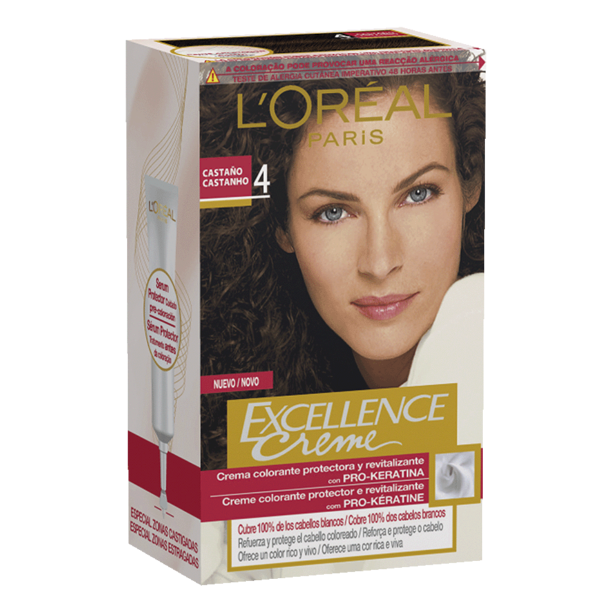 TINTE EXCELLENCE 4 CASTA&Ntilde;O 120 ML.