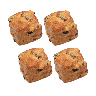 BOLLITO DE PASAS Y NUECES 4 UDS.