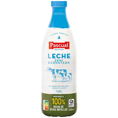 LECHE SEMIDESNATADA 1,5 LITROS