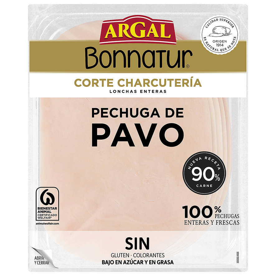 PECHUGA DE PAVO 90% CARNE 115 G.