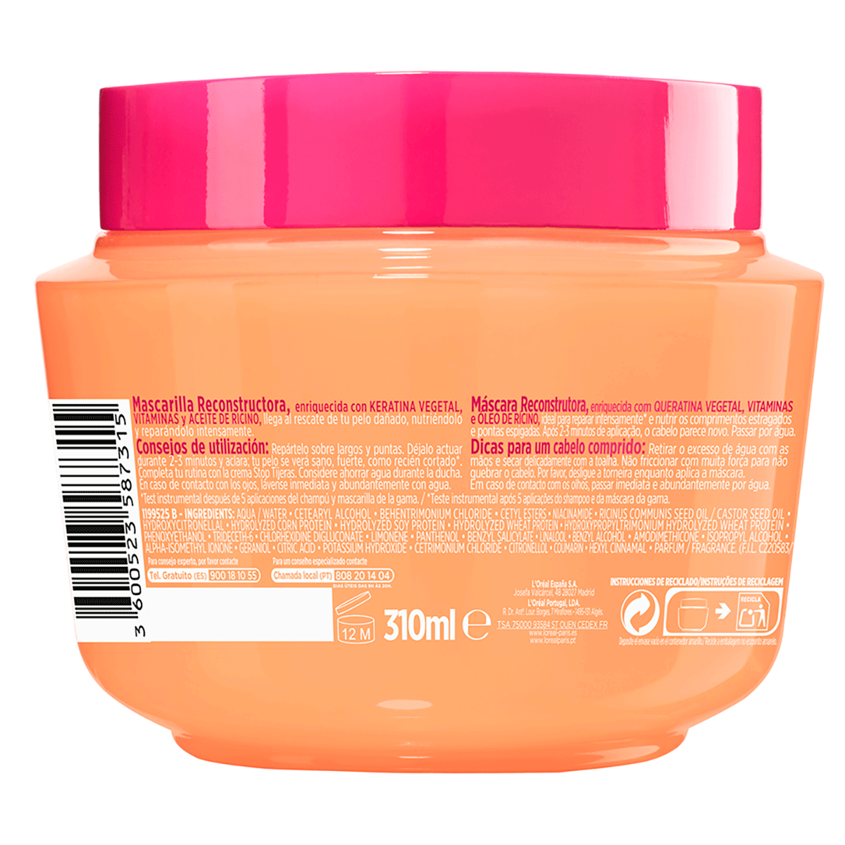 MASCARILLA DREAM LENGTH 300 ML.