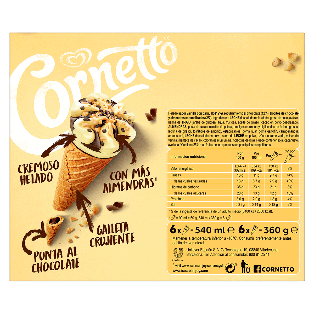 HELADO DE VAINILLA 90 ML. PACK 4