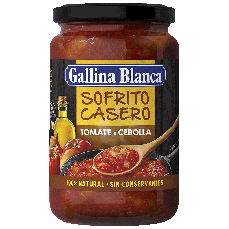 SOFRITO DE TOMATE Y CEBOLLA 350 GRS.